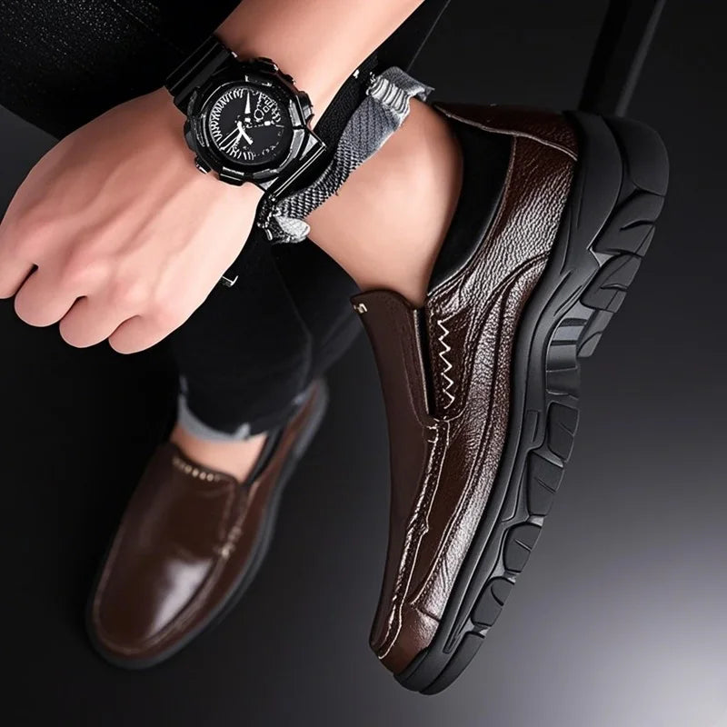 Men’s Slip-On Casual Loafers – Breathable Lightweight Shoes for Daily Comfort