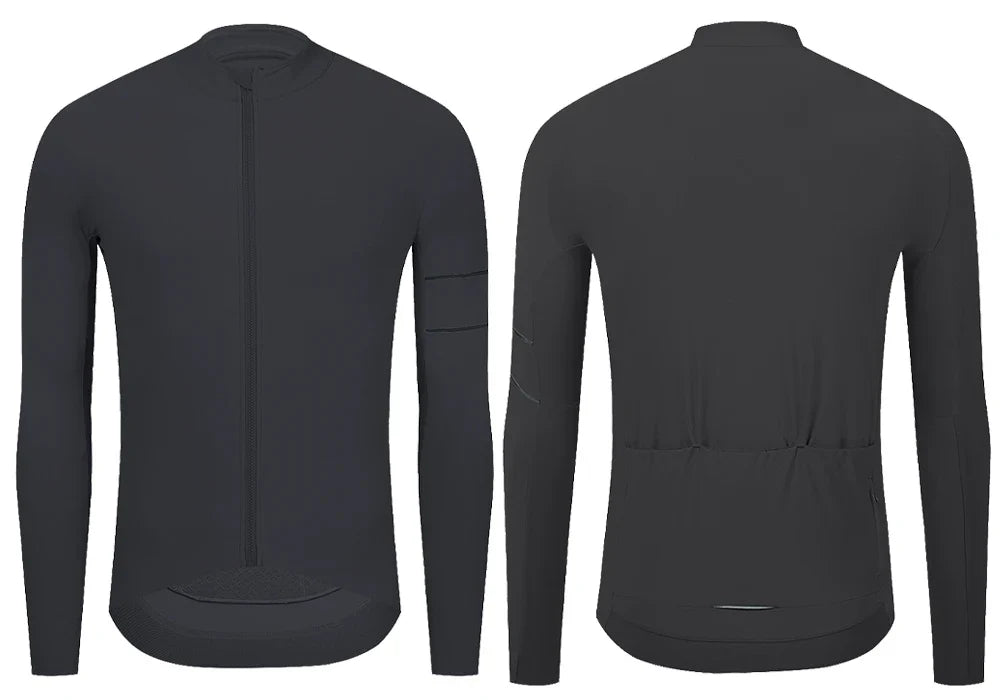 Cycling Jersey 10-20°C Autumn Long Sleeve Road Bike Clothes Thermal Fleece Warmth  MTB Bicycle Jersey