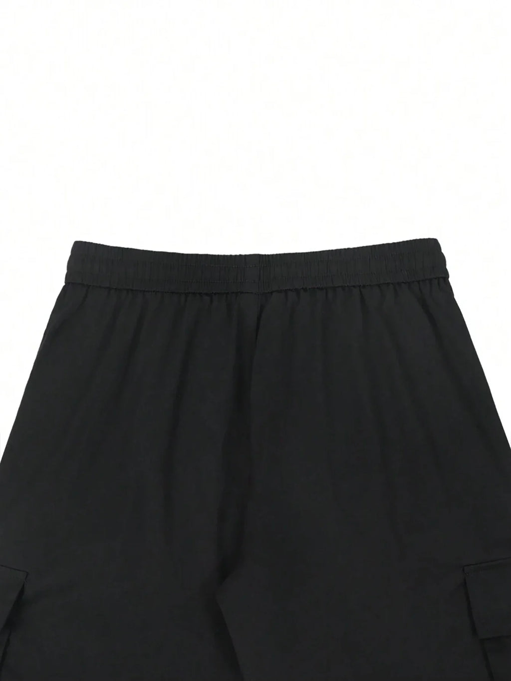 Men's 3/4-Length Cargo Shorts — Woven Twill Fabric, Multi-Pocket Casual Trousers. Non-Stretch Adult Apparel for Summer