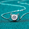 D Color Moissanite Necklace for Woman Birthday Party Jewely with GRA 925 Sterling Sliver Plated 18k White Gold Necklace