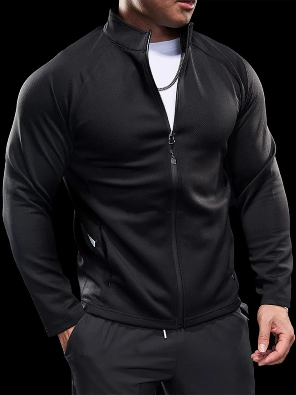 Men's Jackets, Training Wear Jackets, Muscle Curves, Fitness Casual, Lightweight, Slim, Quick Dry, Running, Boyfriend's Gift