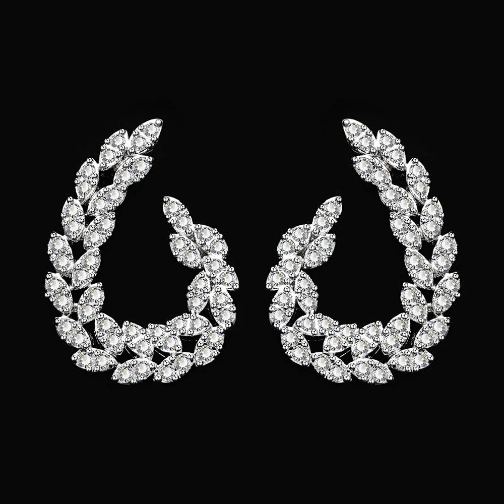 2025 New Wedding Jewelry Set for Women Saudi Arabia 4 Pieces Zirconia Bridal Jewellery Collection Necklace Set