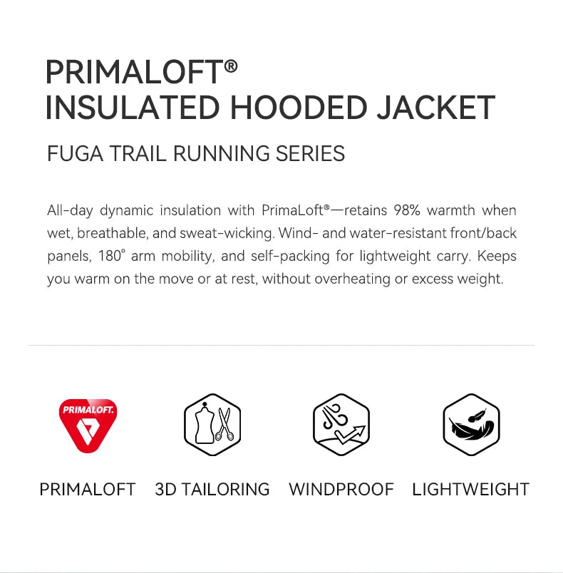 AT 40 Dynamic Insulated Jacket With Primaloft For Men Winter Warm Hoodied Outdoor Sports Jackets KG2330107
