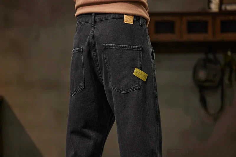 Black Jeans Men Harem Pants Loose Fit Denim Trousers Baggy Pants Mens Desinger Clothing Oversized 42 Cowboys 2024 New Kpop
