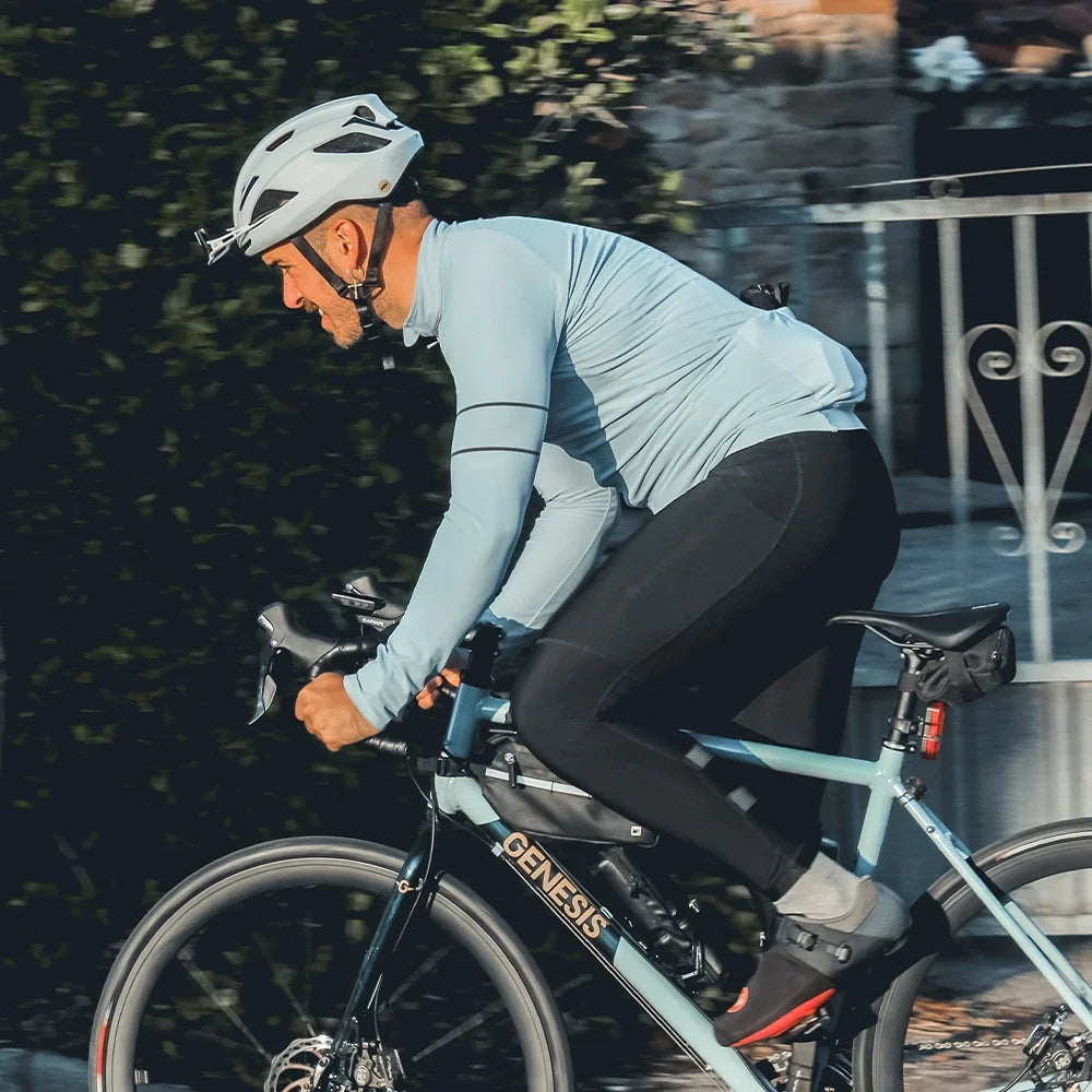 Cycling Jersey 10-20°C Autumn Long Sleeve Road Bike Clothes Thermal Fleece Warmth  MTB Bicycle Jersey