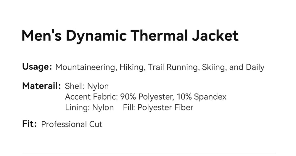 AT 40 Dynamic Insulated Jacket With Primaloft For Men Winter Warm Hoodied Outdoor Sports Jackets KG2330107