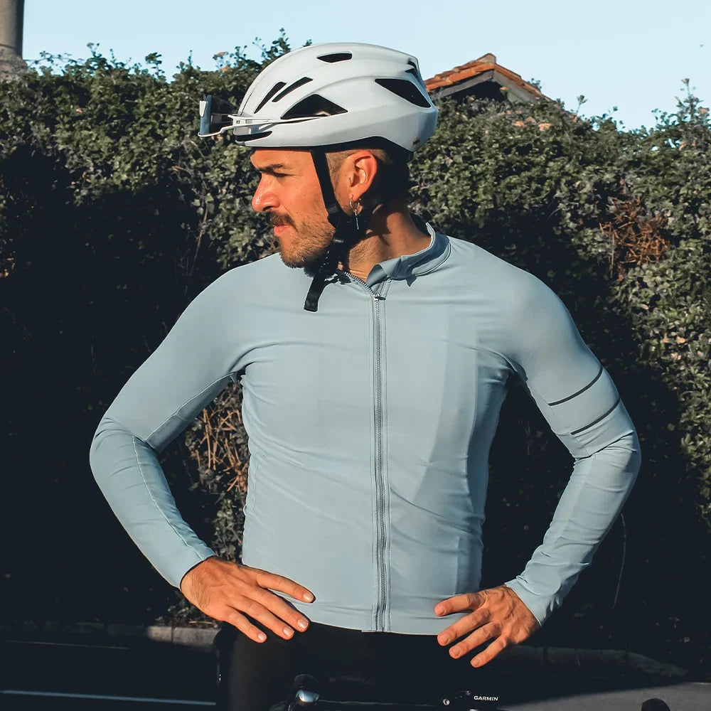 Cycling Jersey 10-20°C Autumn Long Sleeve Road Bike Clothes Thermal Fleece Warmth  MTB Bicycle Jersey