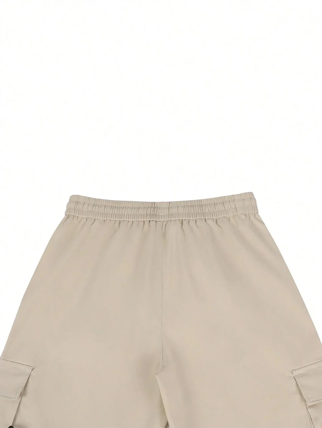 Men's 3/4-Length Cargo Shorts — Woven Twill Fabric, Multi-Pocket Casual Trousers. Non-Stretch Adult Apparel for Summer