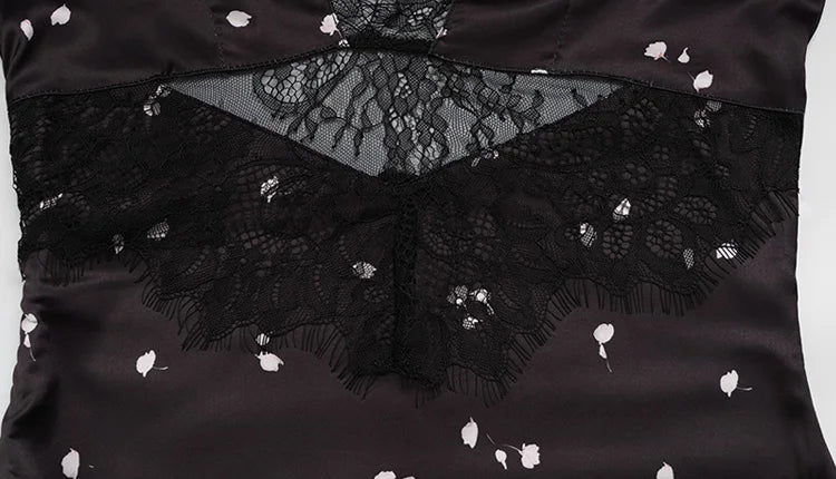 Eelgant Dresses For Women Patchwork Lace Floral V-Neck Short Sleeves Slim Fit Bodycon Trend Sheath Femlae Vestidos Robes