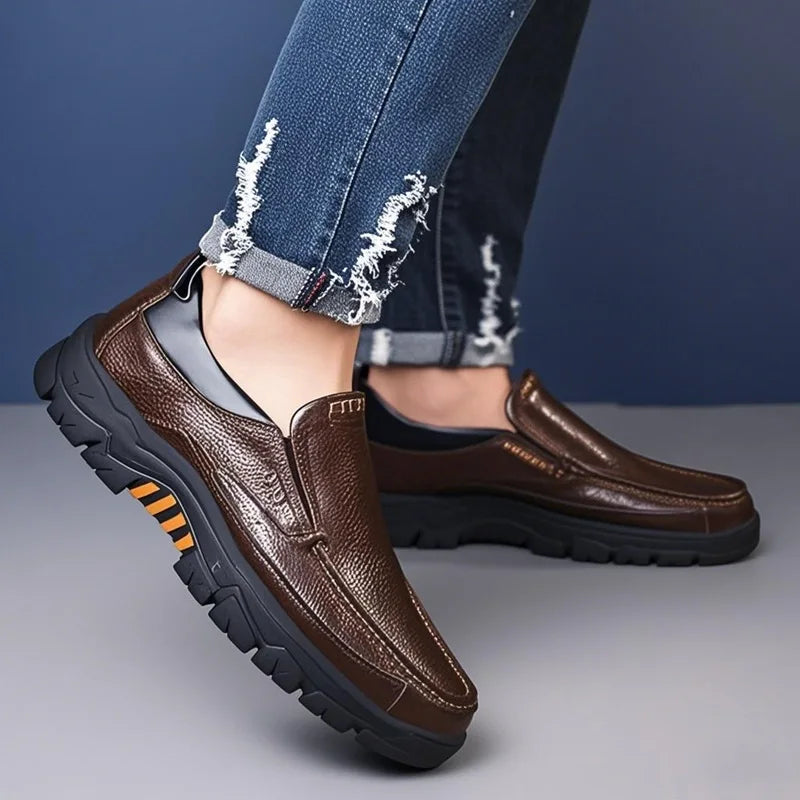 Men’s Slip-On Casual Loafers – Breathable Lightweight Shoes for Daily Comfort