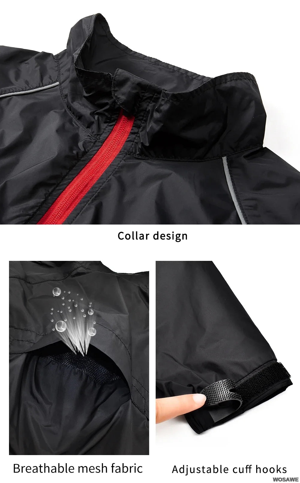 Reflective Men's Cycling Jackets Windproof Riding Bicycle Clothing Windbreaker Outdoor Sports Running MTB Bike Mesh Vest