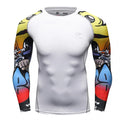 Cody Lundin Quikly Dye Mesh Men's Digital Printed Compression Rash Guard Gym Long Sleeve Jiu Jitsu Shirt Sportswear Swimming Top