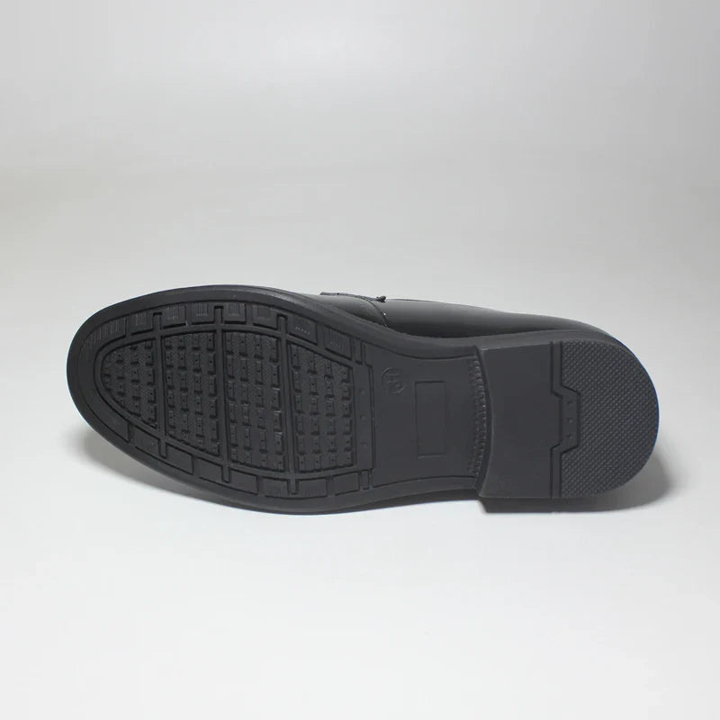 Fashion Boys Shoes Kids Formal Shoe For Party Wedding Black Patent Leather Slip On Round Toes Performance Children Oxfords 25-38