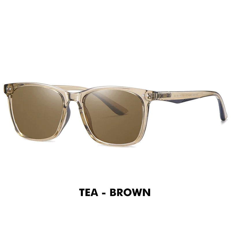 Polarized Sunglasses Men Women Fashion Square Shades Leopard Frame Ladies Travel UV400 Goggles Driving Sun Glasses