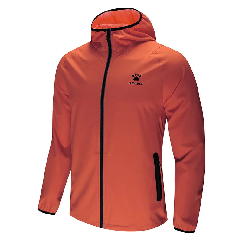 Men's Sportswear Exercise Coat Windproof Jacket  Joggers Football Running Training Zipper Jacket Breathable Male 3881203