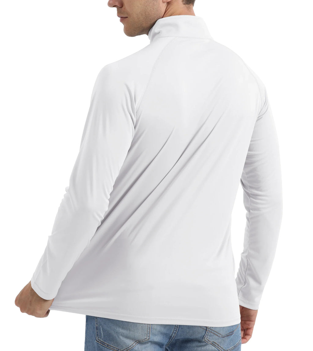 UPF50+ UV Protection T-Shirt Mens Lightweight Long Sleeve Quick Dry Fishing Shirt Outdoor Hiking Workout Rash Guards