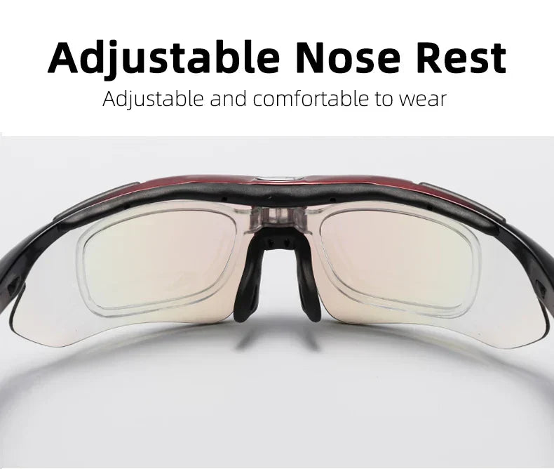Cycling Polarized glasses Bike Sunglasses Outdoor Sports Sunglasses MTB PC Goggles Eyewear 5/3 Lens Bicycle Accessory