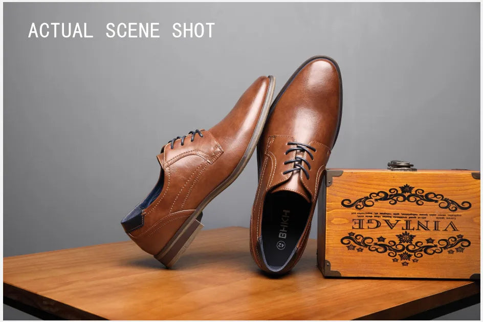 BHKH Men Casual Shoes  Autumn Fashion Leisure Walk Footwear Lace-up Classic Men Shoes New Men Casual Shoes