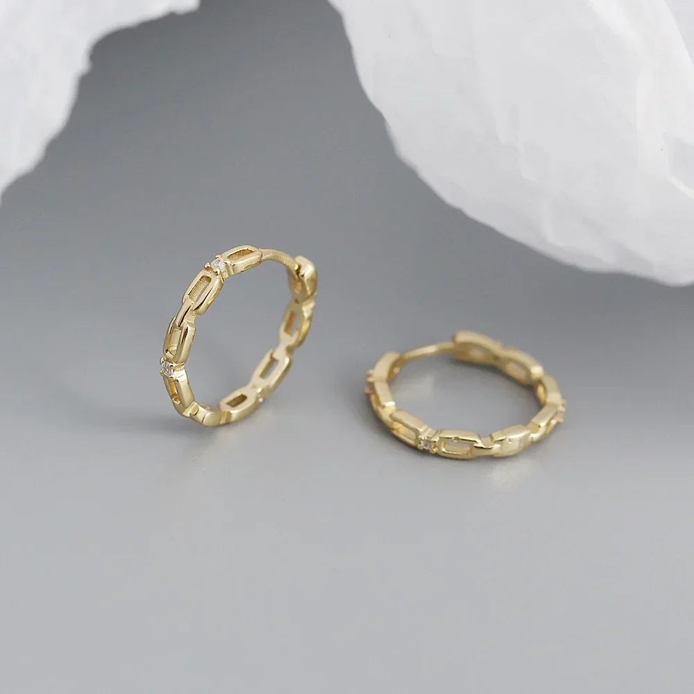925 Sterling Silver Earring Colorful Dripping Oil Material Ear Ring Ear Buckle Rhombus Shape Trend Wild Girl Women Boy Ear Jewel
