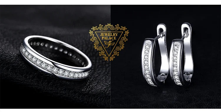 Solid 925 Sterling Silver Wedding Engagement Ring for Woman AAAAA CZ Simulated Diamond Band Ring Luxury Jewelry