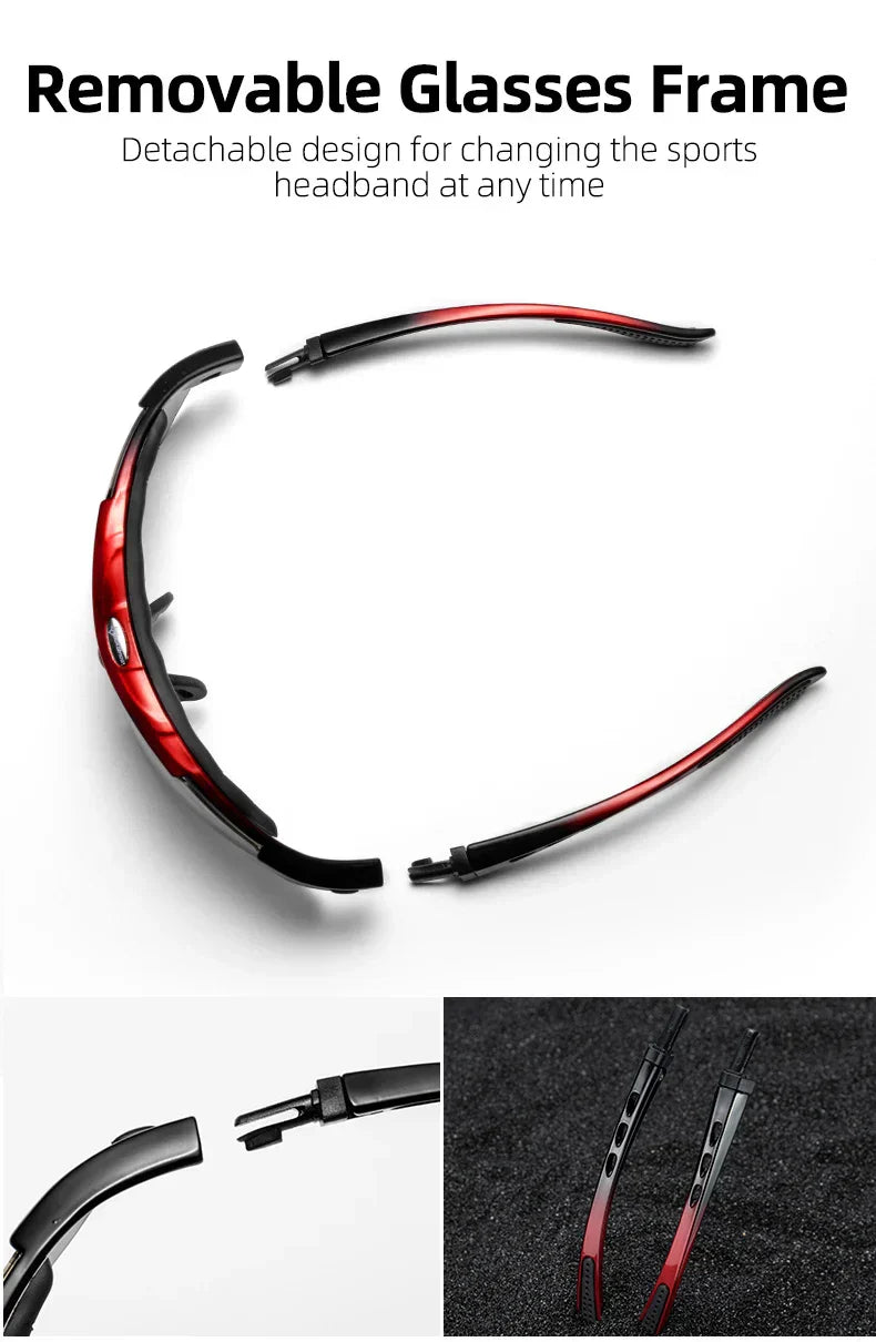 Cycling Polarized glasses Bike Sunglasses Outdoor Sports Sunglasses MTB PC Goggles Eyewear 5/3 Lens Bicycle Accessory