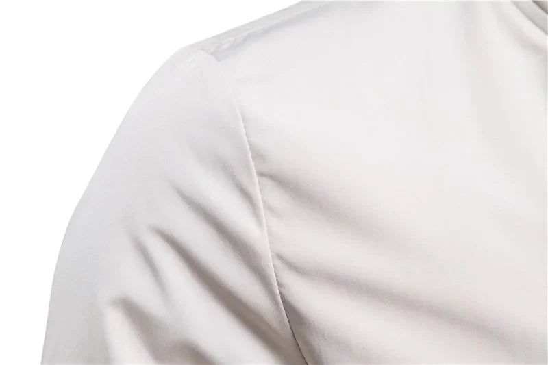 Solid Color Baseball Jacket Men Casual Stand Collar Bomber Mens Jackets Autumn High Quality Slim Fit Jackets for Men