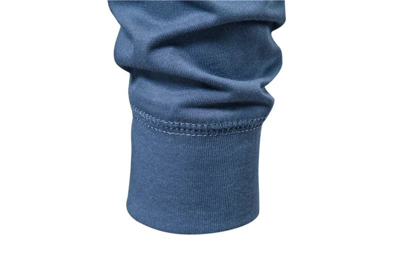Henley Collar T Shirt Men Casual Solid Color Long Sleeve T Shirt for Men Autumn High Quality 100% Cotton Mens T Shirts
