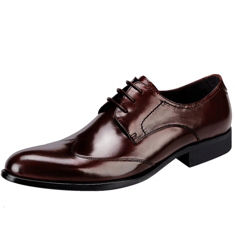 High Quality Handmade Oxford Dress Shoes Men Genuine Cow Leather Suit Shoes Footwear Wedding Formal Italian Shoes Hot Size 37-46