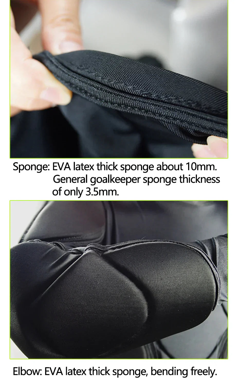 Men's Soccer Goalkeeper Jersey Training Uniform EVA Thick Sponge Protection Football Goalkeeper Uniform Sport Pants