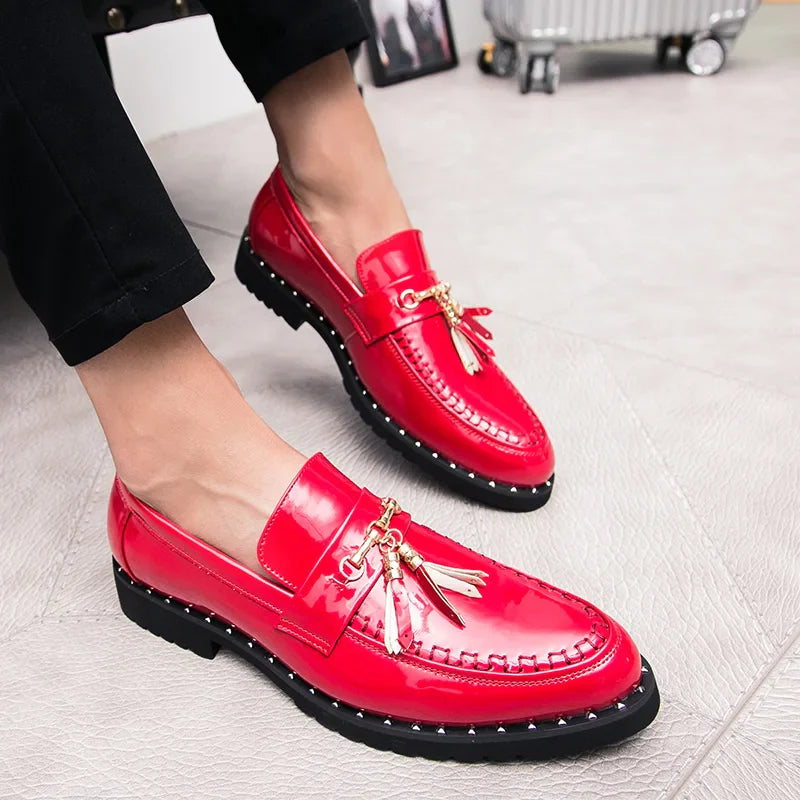 Men tassel loafers Mens loafers leather Man shoes leather tassel Mocassin homme Calzado hombre Zapatos de hombre Men shoes