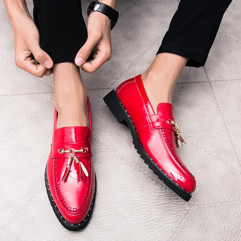 Men tassel loafers Mens loafers leather Man shoes leather tassel Mocassin homme Calzado hombre Zapatos de hombre Men shoes