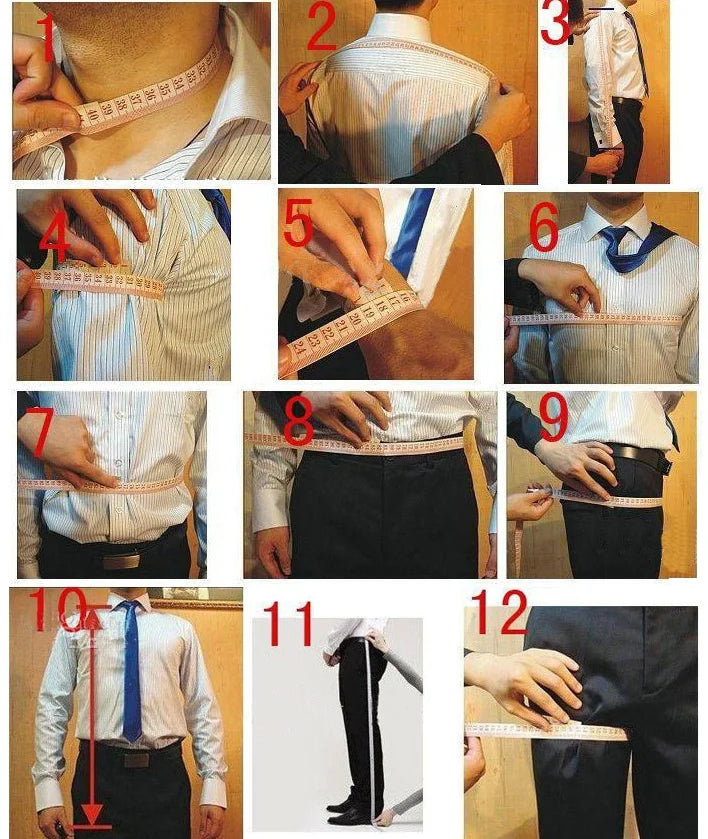 Elegant Dark Blue Striped Men's Suit Slim Fit Double-Breasted Jacket And Trouser Set Fashionable Collarless 2-Piece Suit