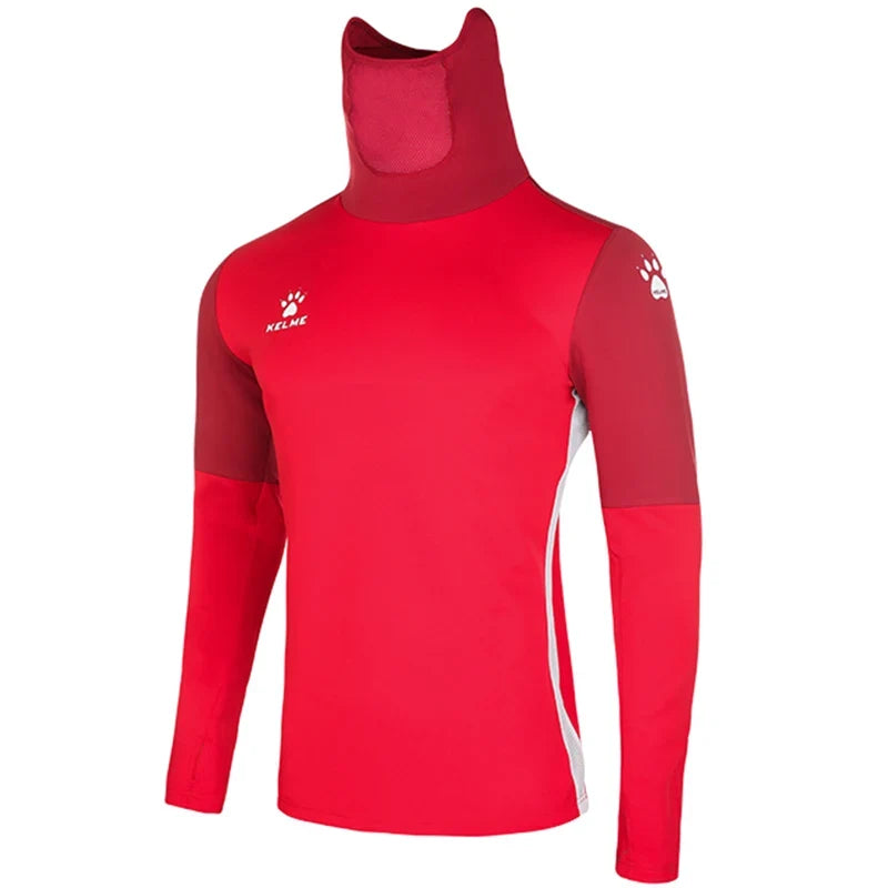 Pullover Training Wear Men Stretch Thumb Hole Design Base Warm Thickness Shirt Breathable Face Cover Sportswear 8161TT1003