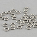 4000Pcs Stainless Steel Closed Unsoldering Jump Rings Oval Single Loop Split Rings for DIY Jewelry Making