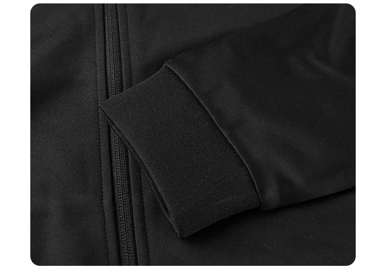Sports Jacket Men's Football Match Suit Stand-up Collar Training Jacket 8161WT1005
