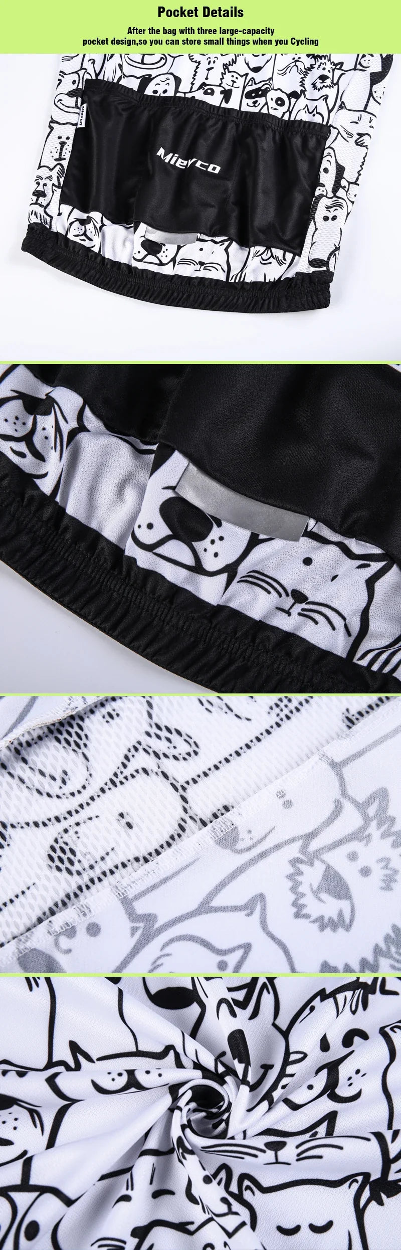 White Cartoon Cat Road Cycling Jersey 2025 Mens Long Sleeve Mountain Racing Bicycle Clothing Maillot Ropa Ciclismo Hombre Wear