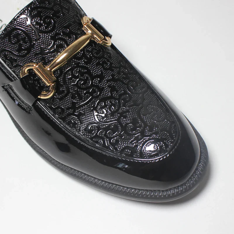 Fashion Boys Shoes Kids Formal Shoe For Party Wedding Black Patent Leather Slip On Round Toes Performance Children Oxfords 25-38
