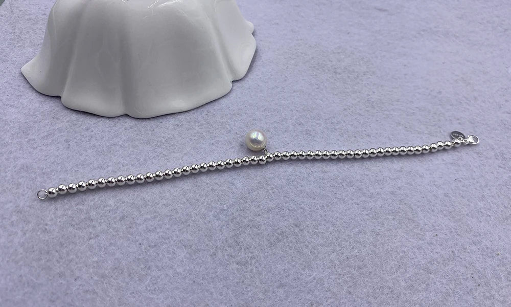 925 Sterling Silver Beads Bracelet Heart Charm Design Fashion Women Girls Lover Best Gift Hot Sale