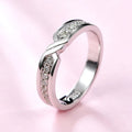 Solid 925 Sterling Silver Wedding Bands Ring for Women Men Jewelry VVS1 Moissanite Engagement Ring Couple Anniversary