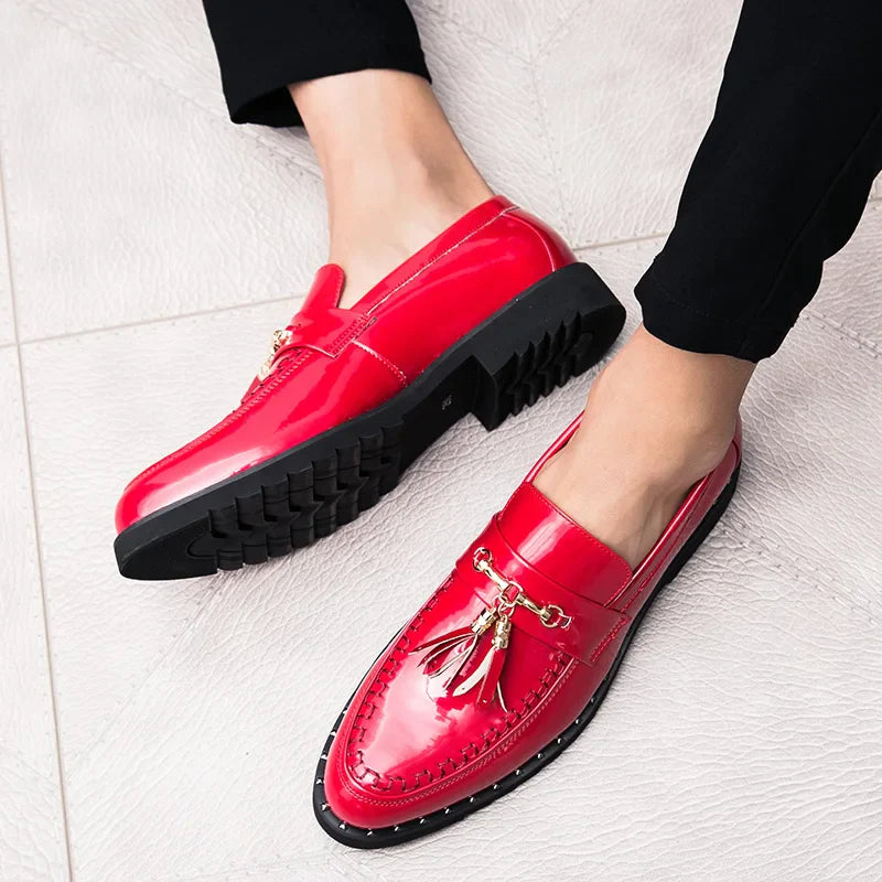 Men tassel loafers Mens loafers leather Man shoes leather tassel Mocassin homme Calzado hombre Zapatos de hombre Men shoes