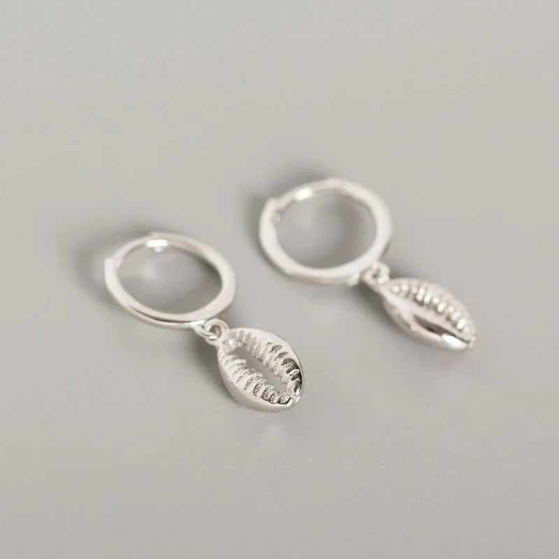 Real 100% 925 Sterling Silver Punk Hip-Hop Link Chain Gothic Studs Earrings for Fashion Women Jewelry Accessories 2022