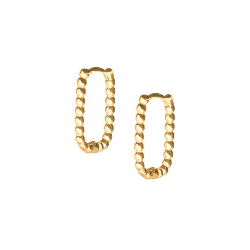 925 Sterling Silver Square Piercing Huggie Hoop Earrings for Women Simple Cubic Zirconia Earings Fine Jewelry Pendientes