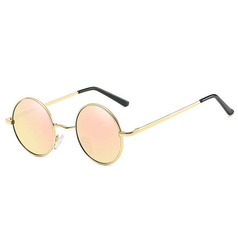 Retro Polarized Round Metal Frame Sunglasses Eyewear For Men and Women Driving Fishing Brand Designer Sun Glasses UV400