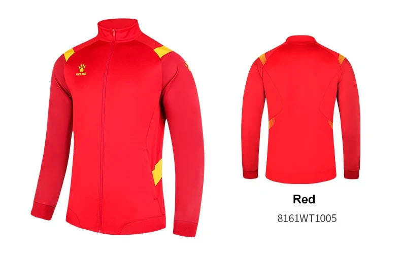 Sports Jacket Men's Football Match Suit Stand-up Collar Training Jacket 8161WT1005