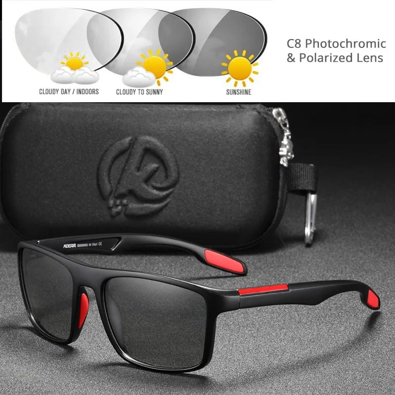 Rectangular Ultra Light Sports Sunglasses Men Polarized TAC 1.1mm Thickness Lens Driving Sun Glasses Women Cat.3