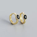 925 Sterling Silver Simple Oval Cut Zircon Hoop Earrings for Women Geometric European Piercing Huggie Jewelry Female Gift