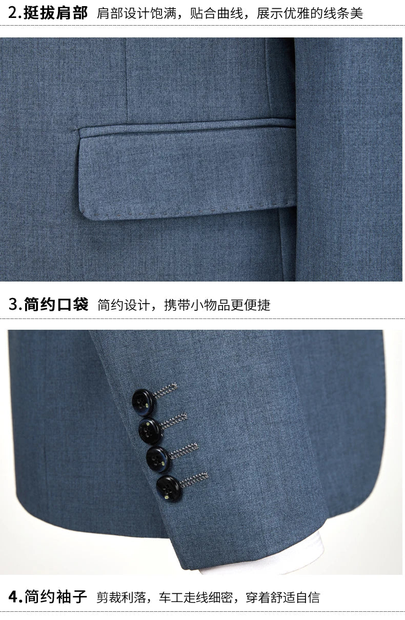 Best Wedding Suits For Men Coat Pant Design Latest Luxury Brand Costard Homme Mariage Business Social Blazer Jacket Set 2 Pieces