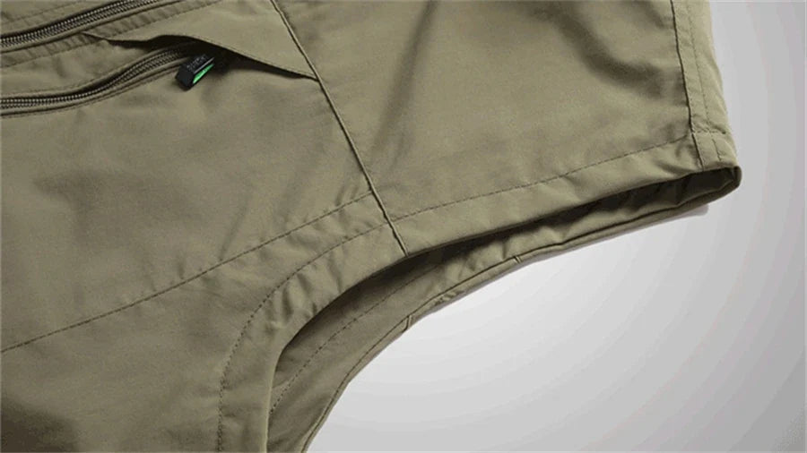 Spring New Men Waistcoat Outdoor Leisure Solid Color Vest Young Middle-aged Photography Fishing Casual Vest Jacket Male