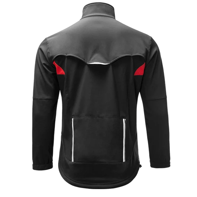Winter Warmer Bicycle Jackets Windproof Thermal Fleece Bike Tops Coat Men Women MTB Road Sports Cycling Jerseys Jacket