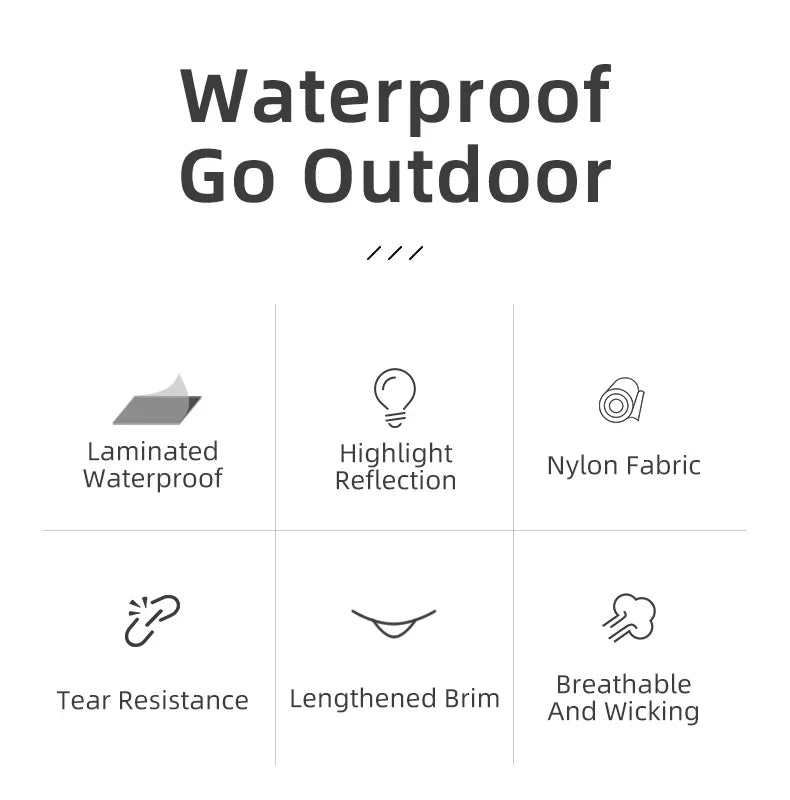 Waterproof Cycling Rain Coat Men Breathable Windproof Reflective Hooded Raincoat Outdoor Sport Windbreaker Jacket